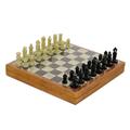 Royal Charm,'Soapstone Self-Storing Chess Set from India'