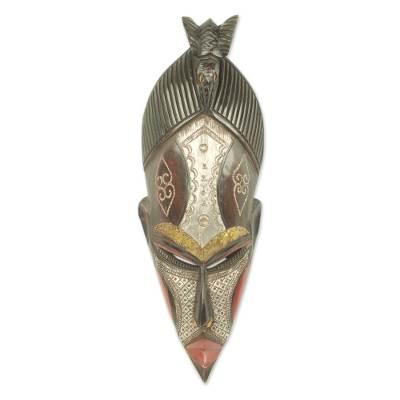 African wood mask, 'The Earth is Potent'