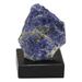 Blue Confidence,'Natural Sodalite Sculpture with Black Pine Wood Base'