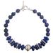 Deep Blues,'Lapis Lazuli and Sterling Silver Beaded Bracelet From Peru'
