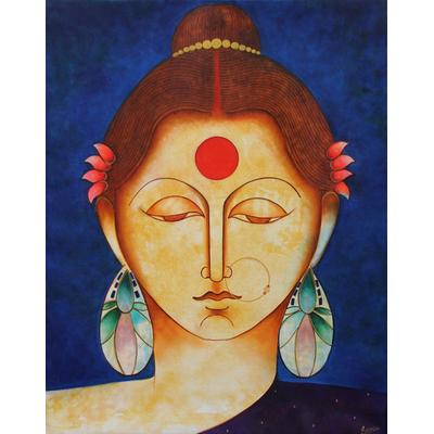 Satyavati,'Hindu Queen Satyavati Original Fine Art...