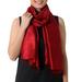 Shimmering Crimson,'Hand Woven Fringed Silk Scarf in Crimson from Thailand'