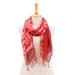 Warmth of Love,'Pair of Cotton Scarves in Shades of Pink'