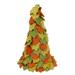 Holiday Beauty in Green,'Hand Made Multicolored Wool Christmas Tree Decoration'