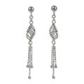 Sterling silver waterfall earrings, 'Silver Flume'