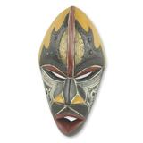 African wood mask, 'The Face of Happiness'