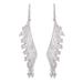 Gocta Falls,'Peruvian Silver Filigree Earrings with Cultured Pearls'