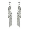 Waterfall Fringe,'Sterling Silver Ball Chain Chandelier Earrings from Thailand'