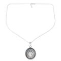 Iridescent Charm,'Rainbow Moonstone 925 Silver Pendant Necklace'