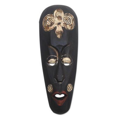 Rinjani Ancestor,'Lombok Style Rinjani Tribe Wall Wood Mask Carved by Hand'