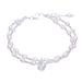 The Promise,'Thai Cultured Pearl Bracelet with Sterling Silver Pendant'