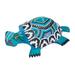 Blue Tortoise,'Wood Alebrije Tortoise Sculpture in Blue from Mexico'