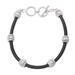 Charming Glamour,'Cord Bracelet with Sterling Silver Beads Crafted in Bali'