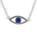 Beautiful Baby Blues,'Handcrafted Sterling Silver Blue Eye Pendant Necklace'