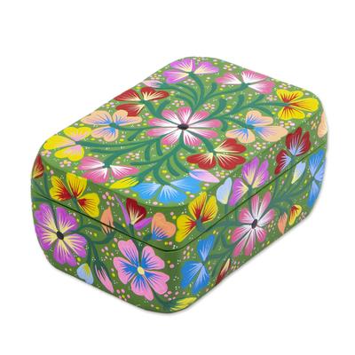 Garden Medley,'Multicolored Floral Decorative Box'