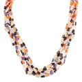 Vivacious Beauty,'Multi-Gemstone Torsade Necklace from India'