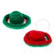 Sombrero Cheer,'Red and Green Sombrero Ornaments (Pair)'