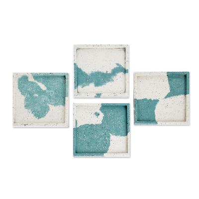 Modern Mix in Spruce,'Modern Concrete Coasters (Se...