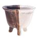 Brown Creation,'Brown Ceramic Flower Pot Handcrafted in Thailand'