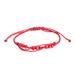 Bright Tomorrow in Red,'Handmade Beaded Cord Bracelet from Guatemala'