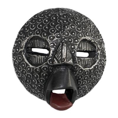 Nwomn Pa,'Aluminum-Plated African Sese Wood Mask'