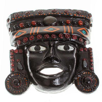 Ancient Teotihuacan,'Gem-Encrusted Ceramic Mask'