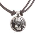 Imox Emblem,'Mayan Astrology-Themed Pendant Necklace with Imox Sign'