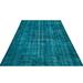 Blue 69" x 105" L Area Rug - Rug N Carpet Atina Rectangle 5'8" X 8'8" Area Rug 105.0 x 69.0 x 0.4 in Wool | 69" W X 105" L | Wayfair