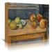 August Grove® Lashaina Still Life w/ Apples & Pears by Paul Cezanne Print Canvas | 16 H x 20 W x 1.5 D in | Wayfair