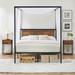 17 Stories Canopy Bed Metal | 38.7 H x 83.1 W x 60.9 D in | Wayfair E083D3B5333C4A45AB5F0A03EAC362B8