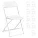 The Twillery Co.® Danna Plastic/Resin Folding Chair Plastic/Resin in White | 31.5 H x 17.5 W x 17.5 D in | Wayfair D822F4CE906F4943AAE32333EB0AB010