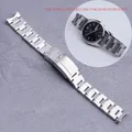 Bracelet de montre en acier inoxydable bracelet de style huître argenté 19mm SION L SEIKO 5