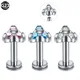 Piercing à lèvres en cristal G23 en titane bijoux Sexy pour filles bijoux en forme de barre Helix