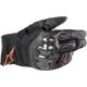 Alpinestars SMX-1 Drystar® Guanti da moto impermeabili, nero-rosso, dimensione S