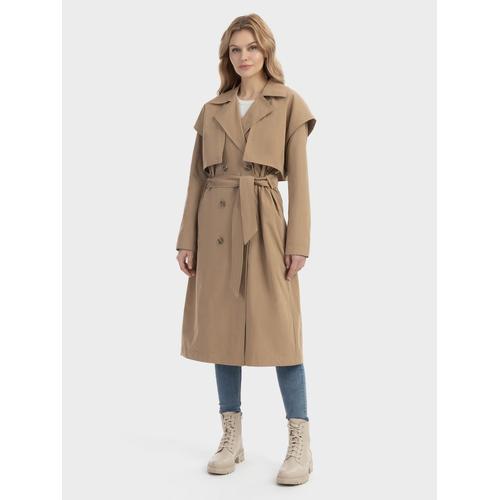 Dreimaster Trenchcoat Damen beige, XXL