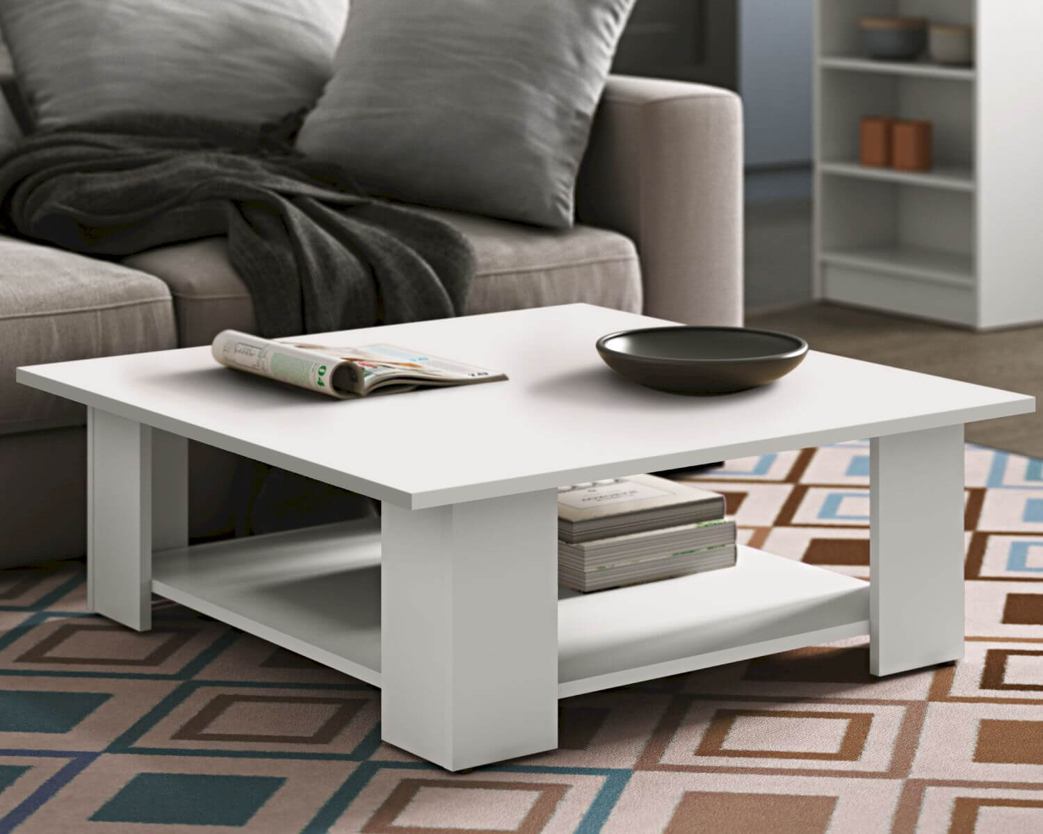 TemaHome »Square« Kaffeetisch Weiß 67x31x67 cm