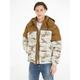 Steppjacke TOMMY JEANS "TJM CLBK AOP ALASKA PUFFER" Gr. XL, schwarz (woodland camo aop beige) Herren Jacken Steppjacken