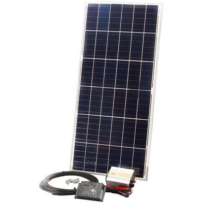 Solarmodul SUNSET "Einsteiger-Stomset 45 Watt, 230 V", schwarz (baumarkt), Solarmodule, für den Freizeitbereich