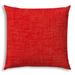 HomeRoots 20" X 20" Coral And Red Blown Seam Solid Color Throw Indoor Outdoor Pillow - 18