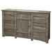 HomeRoots 67" Gray Solid Wood Six Drawer Triple Dresser