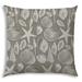 HomeRoots 17" X 17" Cream And Gray Seashells Blown Seam Nautical Throw Indoor Outdoor Pillow - 14