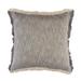 HomeRoots 20" X 20" Gray And White 100% Cotton Abstract Zippered Pillow