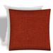 HomeRoots 17" X 17" Brick And Red Zippered Solid Color Throw Indoor Outdoor Pillow - 14