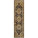 HomeRoots 2' X 8' Gold Brown Grey Rust Green And Purple Oriental Power Loom Stain Resistant Runner Rug - 2' x 6' Runner