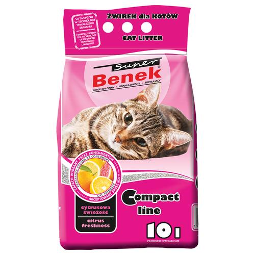 10 l (ca. 8 kg) Super Benek Compact Citrus Freshness Katzenstreu