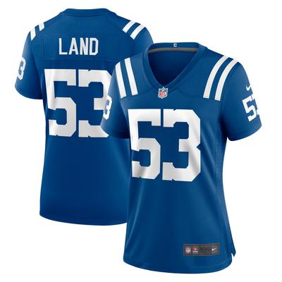 Women's Nike Isaiah Land Royal Indianapolis Colts Team Game Jersey