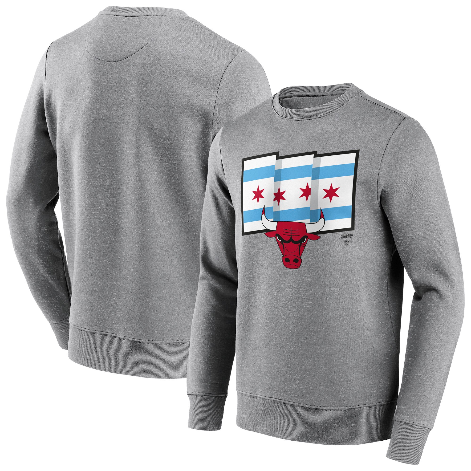 Chicago Bulls Fanatics Branded Iconic Hometown Graphic Crew Sweatshirt - Herren - groß und groß Image