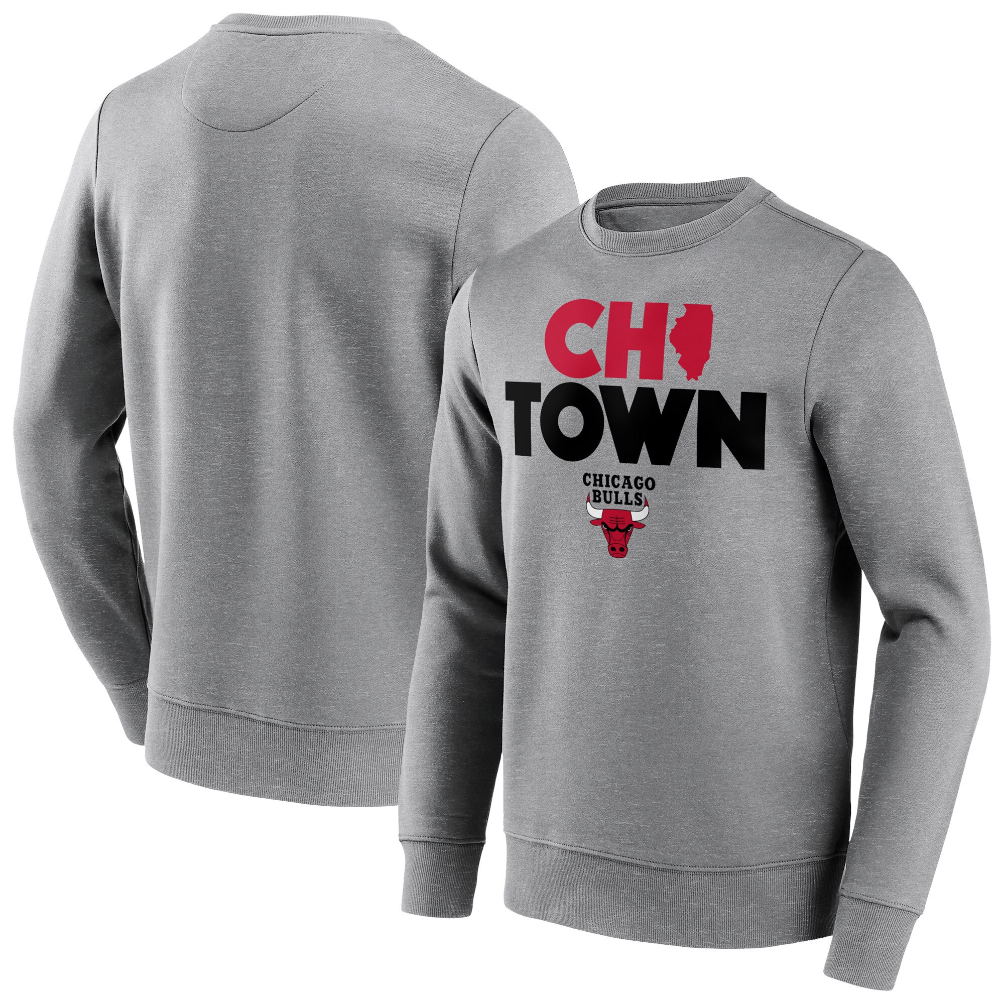 Chicago Bulls Fanatics Branded Iconic Hometown Graphic Crew Sweatshirt - Herren - groß und groß Image