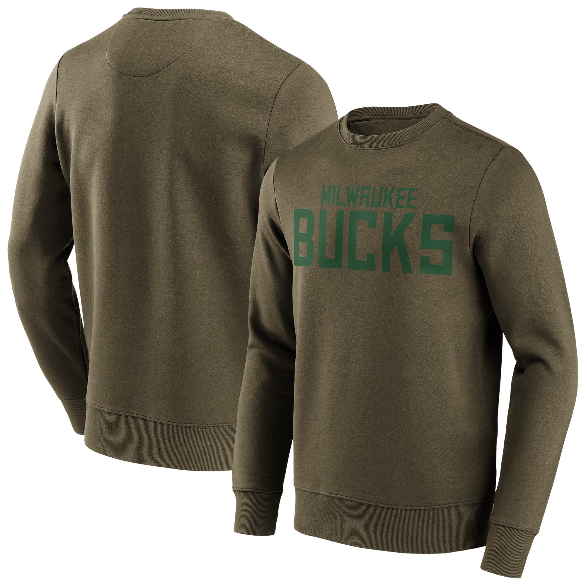 Milwaukee Bucks Fanatics Branded Fashion Colour Wordmark Crew Sweatshirt – Herren Image