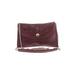 Sorial Leather Crossbody Bag: Burgundy Solid Bags